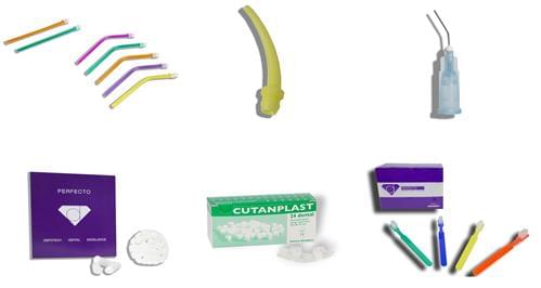 Consommables dentaires : matériel à usage oral